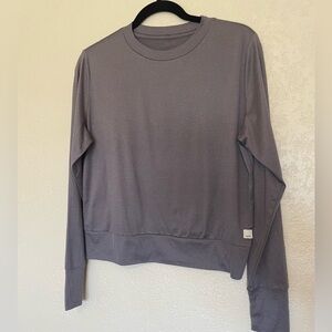 Vuori Women's Purple Halo Crew Neck Long Sleeve Top